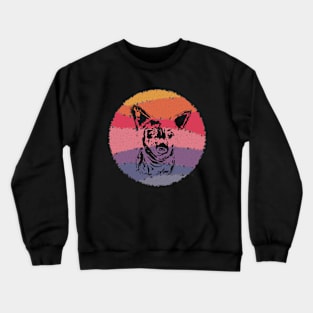 Carved Dog Head Orb Crewneck Sweatshirt